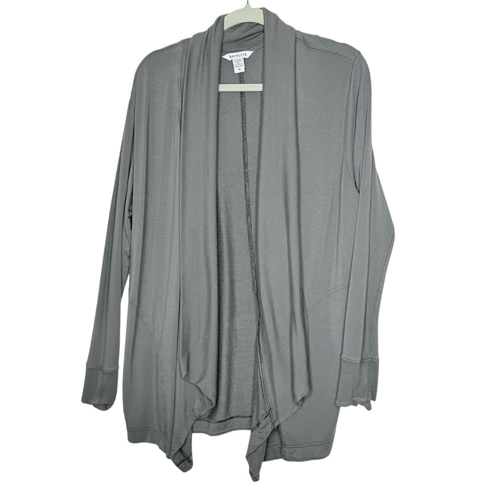 Athleta Pranayama Wrap Women's Medium Gray Mushroom Mortar  #882498